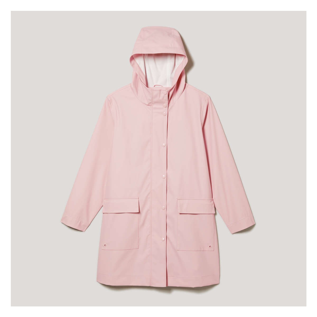 Pastel pink outlet raincoat